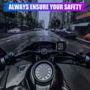 Motorcycle TPMS Wireless Tire Pressure Monitoring System, IP67 Waterproof Dustproof Wireless TPMS for USB Rechargeable with 2 External Sensors Digital LCD Display Two-Wheeled Motorcycle TPMS