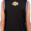 Ultra Game Youth NBA Official Standard Tank Top Mesh Sleeveless Muscle T-Shirt (8, Black)