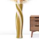 Tall Floor Vase 27.5" Gloss Gold, Resin Floor Vase Tall Gold Vases for Dried Pampas Grass Feathers Branches Fresh Flowers, Modern Home Decor for Living Room Bedroom Entryway Corner