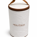 Dandat 3 Pcs Portable Insulated Lunch Container Set for Adult, Stackable Stainless Steel Bento Box for Hot Food with Insulated Lunch Bag Unisex 3 Separate Thermal Food Container(Beige)