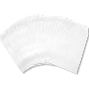 OTURGC 200 Pack White Kraft Paper Bags, 4" x 6", Gift Cards, Gift Candy, Cookies, Donuts, Crafts, Party Favors, Sandwiches, Jewelry Goods, Snack Bags, Flat Gift Bags (White, 4x6 Inch (Pack of 200))
