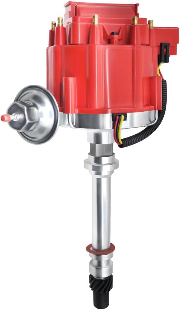 MAS Ignition Distributor w/Cap & Rotor GM08 Compatible with Chevy GM SBC 262 267 305 307 327 350 400 small blocks 402 454 big blocks BBC V8 65k Coil HEI DD-SBC-HEI-V8 850001R 7500RPM