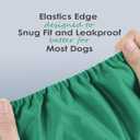 Wegreeco Washable Dog Diapers - Washable Male Dog Belly Wrap- Pack of 3 - (Blue,Green,Purple,Large)