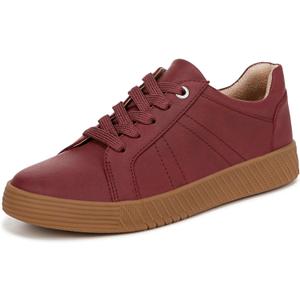 SOUL Naturalizer Womens Neela Lace Up Fashion Sneaker (9.5 Wide, Cranberry/Tan Bottom)