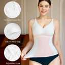 LODAY Compression Tank Tops for Women Tummy Control Shapewear Seamless Body Shaper Workout V-Neck Camisole Cami Tops (White, L)
