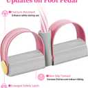 Pedal Resistance Bands with Handles, Durable 6-Tubes Multifunction Pedal Resistance Band, Natural Rubber Foot Pedal Resistance Bands, Fitness Resistance Bands for Abdomen, Waist, Arm, Leg