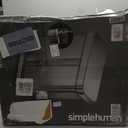 simplehuman 58L Liner Rim Rectangular Recycler, 24L+ 34L, White (White Stainless Steel)