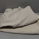 DUALIFE 120 Inch Long Back Tab Beige Long Curtains - Rod Pocket Blackout Tall Window Drapes for Bedroom Thermal Insulated Room Darkening Curtains for Living Room (W52 x L120 Inch, 2 Panels)