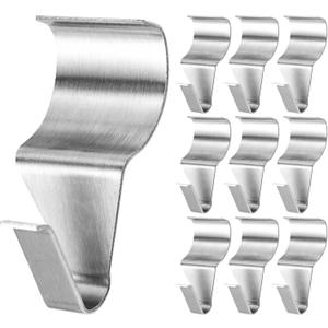 10pcs Stainless Steel No Hole Needed Siding Clips to Hang Things, Heavy Duty Command Hooks for Outdoor, Vinyl Siding Hanger for Lights, Garlands, Signs 10pcs Stainless Steel No Hole Needed Siding Clips to Hang Things, Heavy Duty Command Hooks for Outdoor, Vinyl Siding Hanger for Lights, Garlands, Signs