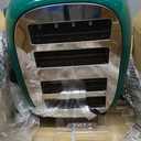 Roter Mond 4 Slice Toaster Retro Stainless Steel with Bagel Defrost Cancel Function, 6 Browning Settings, Extre Wide Slot and Removable Crumb Tray, Green, ST033