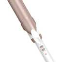 Conair Double Ceramic 1 -Inch Curling Iron, 1 -Inch Barrel Creates Soft Waves & Curls, Hair Curler for Use on Medium & Long Hair, White/Rose Gold