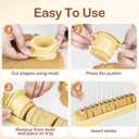 2 x Circle Cake Pop Mold for Baking with 50PCS Cake Pop Sticks Bags Ties,Baking Molds for Birthday Wedding Baby Shower Kids Party Desserts-Yellow