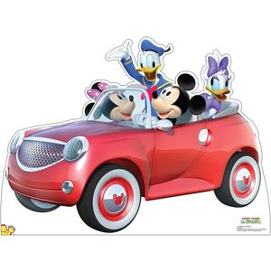 Cardboard People Mickey Mouse Car Ride Life Size Cardboard Cutout Standup - Disney's Mickey Mouse Clubhouse, One Size