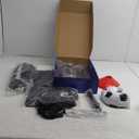 Kids Soccer Goal for Backyard Set,2 Pack of 4x3/6x4 ft Portable Pop Up Soccer Nets,Complete Youth Training Equipment with Target,Ball & Cones for Kids 3-14 Goal Practice,Outdoor Sports Game (Black)