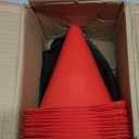 PXZBLG 12/24/50pcs Soccer Cones, 7" Soccer Cones, Plastic Traffic Cones, Training Cones for Basketball Football Skating Drills Practice (Red)