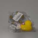 Yellow Duck Car Ornaments Rubber Duck Car Dashboard Decorations with Mini Cowboy Hat Scarf Sunglasses Swim Ring Necklace for Car Dashboard Decoration(Q23)