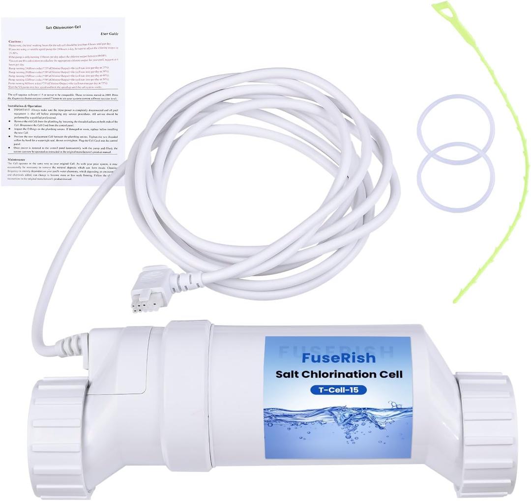 T-CELL-15 Replacement Salt ChIorination Cell Compatible with Hayward W3T-Cell-15, T-CELL-15-SWP for In-Ground Pools up to 40,000 Gallons Replace BLT15H, BLW1T15H