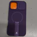 SURITCH for iPhone 16 Plus Case with Magnetic Camera Slide Cover and Adjustable Kickstand, Compatible with MagSafe, Shockproof Bumper Case Slim Protective Cover for iPhone 16 Plus 6.7 Inch,Dark Purple