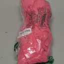 FANCYINN Womens V Neck Cute Shift Dress with Pockets Bell Sleeve Ruffle Hem Loose Swing Summer Tunic Mini Dress XL