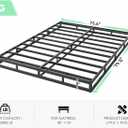 QEROMY 5 Inch Low Profile Box Spring, Sturdy Metal Frame Mattress Foundation, Easy Assembly, Quiet & Noise-Free, King Size