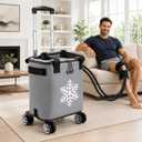 Ice Machine for Knee After Surgery, 19 QT with Wheels & Telescoping Handle