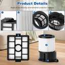 IP3251 IP3252 IP3124 HEPA Filter Replacement Compatible with Shark IP3251 Cordless PowerDetect Clean Empty Lightweight Stick Vacuum and Shark IP3251C PowerDetect Auto Empty System Dock (1 Pack)