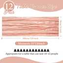 12 Pack Blush Pink Cheesecloth Table Runner 35x120 Inch Gauze Rustic Boho Table Runner 10FT Cheese Cloth for Spring Wedding Decor Birthday Party Bridal Baby Shower Table Decoration