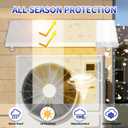 Air Conditioner Cover for Outside - 41In x 25In AC Unit Awning Composed of Robust Metal Frame for AC Condenser/Compressor All-Weather Protection, Mini Split Covers for Outside Add Dependable Shelter