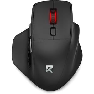 Redragon Big Wireless Mouse for Medium to Large Hands, 2.4GHz Ergonomic Computer Mouse, 6 Buttons, 4000 DPI, Full Sized USB Optical Mouse for Laptop, PC, Chromebook