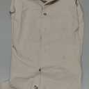 Kenneth Cole Mens Dress Shirt Regular Fit Solid (17"-17.5" Neck 32"-33" Sleeve, Almond)