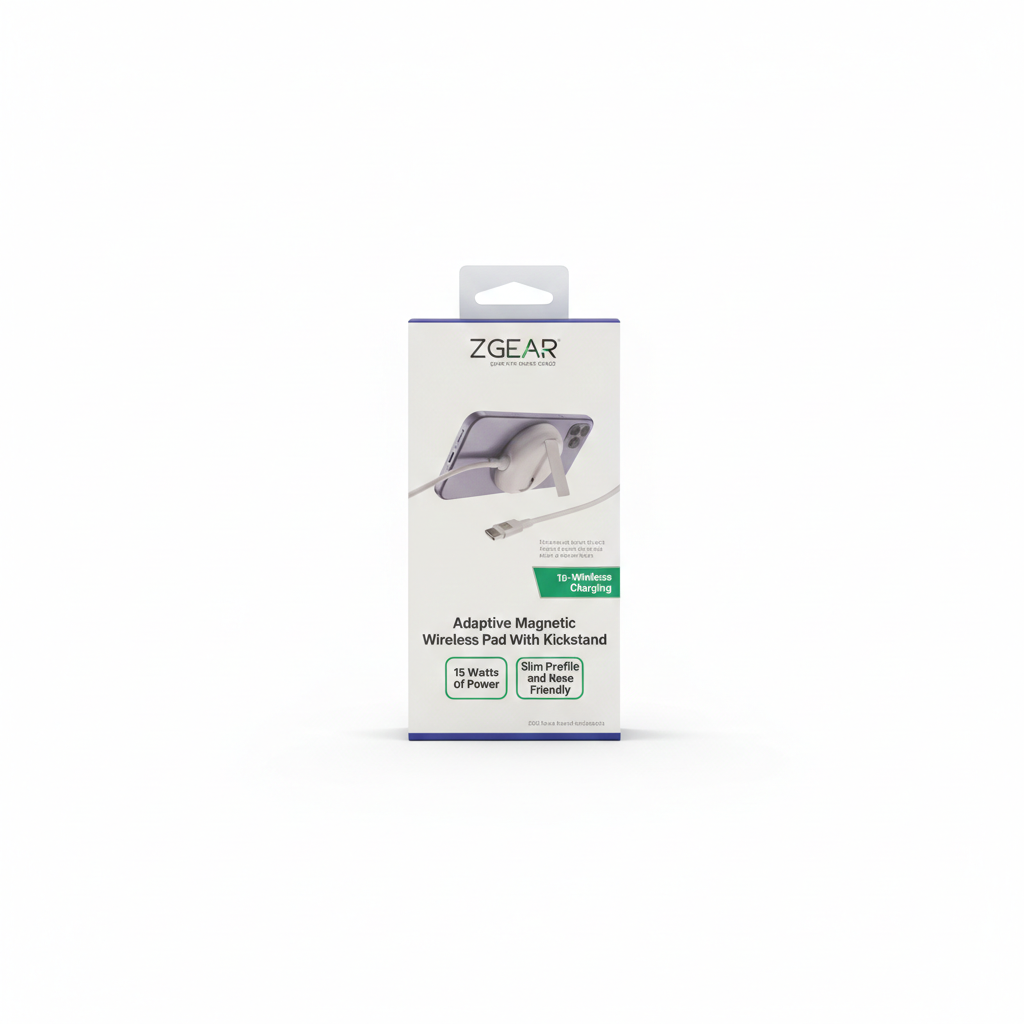ZGear Adaptive Magnetic Wireless Pad With Kickstand