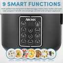 AROMA Digital Rice Cooker, Multicooker, 6-Cup (Uncooked) / 12-Cup (Cooked), Steamer, Slow Cooker, Oatmeal Cooker, Grain Cooker, Auto Keep Warm, 3 Qt, Black, ARC-966BD