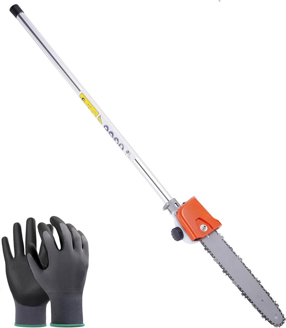 Pole Saw Attachment Compatible with Weed Eater, Snapper, Dewalt, Craftsman, Ryobi, JD, Worx, Troy-Bilt, and Homelite Multi-Tool Hus 128LD Power Head