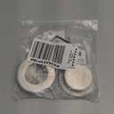 HOMOTEK 2 Pack Round Sliding Closet Door Handles Diameter 2-1/2 in(65mm) Brushed Stainless Steel Flush Pocket Pulls Recessed Bypass Door Handles, Stainless Steel Barn Door Finger Pull Set