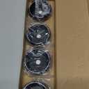 Motoforti 4pcs Black 68mm Dia 6 Clips Wheel Tyre Center Hub Caps Cover for Car Long-Lasting