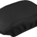 Center Console Seat Armrest Cover - Car Inner Seat Armrest Lid Storage Covers Trim - for Ford Escape 2017-2019 Neoprene Fabric Black - 1 Pc