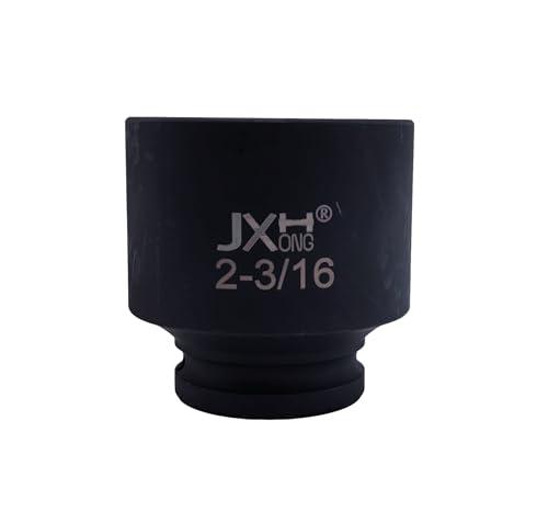 JXHONG 3/4 inch Drive 2-3/16 inch Impact Socket, 6-Point, Heat Treated Cr-V Alloy Steel