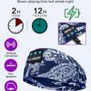 LC-dolida Sleep Headphones Bluetooth Headband Sleeping Wireless Headband Headphones with Thin HD Stereo Speakers Perfect for Side Sleepers, Sport, Yoga, Travel