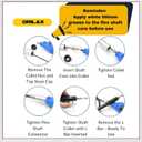 Drilax 42" Flex Shaft Rotary Tool Attachment  Compatible with Dremel Flex Shaft Models 100, 200, 300, 3000, 4000, 4300, 8220, 8240, 8250, 8260  Precision Extension Shaft for Carving & Engraving