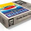 MyPuzzle Michigan: The Great Lakes State - Premium 1000 Piece Jigsaw Puzzle for Adults