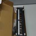 Everest Media 12Port Keystone Patch Panel (1Pack)  Removable 6Port Panels  with 89D Wall Mount Bracket  Vertical/Horizontal Installation  8 Blank Keystone Jack Inserts Included