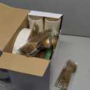 Yungyan 400 Pcs Baby Shower Dinnerware for 50 Guest Baby Shower Paper Plate Napkin Set Gender Reveal Plate Napkins Cup Footprint Disposable Knives Fork Spoon Gender Reveal (Green, Baby Boy)