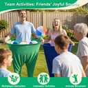 Instant Laughs Granny Pants Yard Game, Oversized Outdoor Party Tossing Easter Games for Adults, Teens & Family - Backyard, BBQ, Birthday, Beach & Team Building Fun Gift Toy with 10 Bouncy Balls & Pump