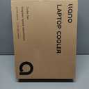 llano RGB Laptop Cooling Pad, White, Powerful Turbofan, Quiet Cooling, Touch Control, LCD Screen, Seal Foam, 15-19in Laptops