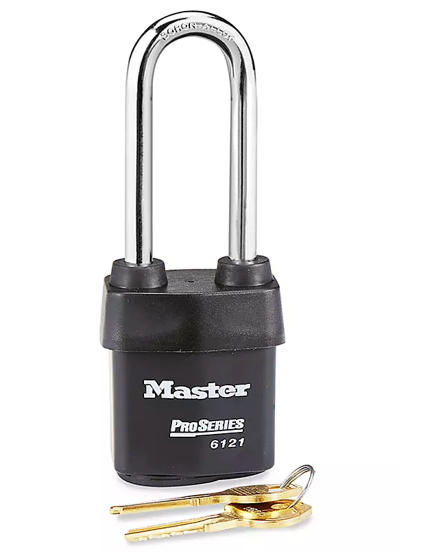 Master Lock Brass ProSeries Set Your Own Combination Lock, Outdoor Heavy-Duty Padlock for Construction Sites, Gates, Fences, 2-1/4" Wide, 1175LHSS