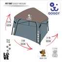 GOGGY MYPET Pop Up Pet Playpen for House & Travel - 31x31 Lightweight Portable Dog & Cat Tent for Indoor & Outdoor Activities - Easy Cat & Dog Playpen Instantly Assembled
