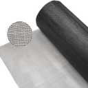 Fiberglass Window Screen Roll, High Visibility and Durable, Protection Install and Repair Door and Window Screens (Black, 48in*100ft)