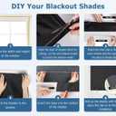 LazBlinds 100% Blackout Roller Shades, No Tools No Drill Cordless Blinds for Windows, Thermal Insulated UV Protection Privacy Window Shades for Bedroom (48''W x 72''H, White)