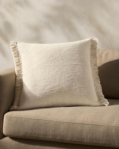 Loloi Magnolia Home by Joanna Gaines Jett Collection PMH0063 Ivory 22'' x 22'' Cover Only Pillow