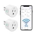 EIGHTREE Smart Plug 5GHz& 2.4GHz, 15A WiFi Smart Outlet Compatible with Alexa & Google Home, Smart Home WiFi Plug with Remote Control, Timer Outlet with Schedule, 4 Packs